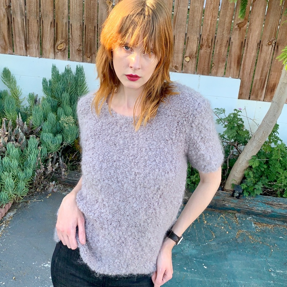 Vintage Marc Jacobs fuzzy sweater tee.